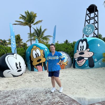At Disney Cruise Line's private island -- Castaway Cay